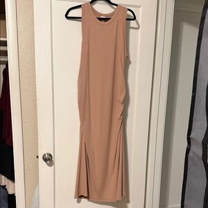 a new day Tan Midi Dress